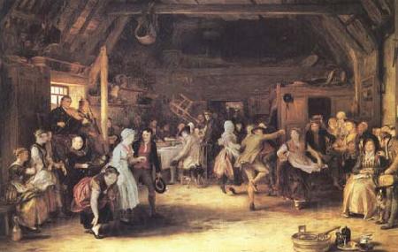 Sir David Wilkie The Penny Wedding (mk25) Norge oil painting art